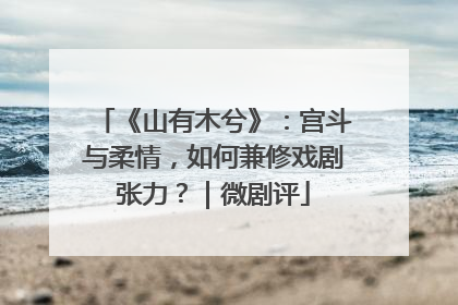 《山有木兮》：宫斗与柔情，如何兼修戏剧张力？｜微剧评