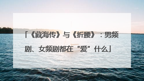 《藏海传》与《折腰》：男频剧、女频剧都在“爱”什么