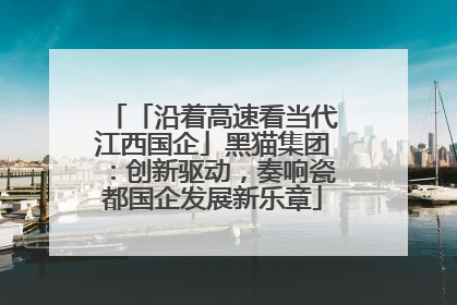「沿着高速看当代江西国企」黑猫集团：创新驱动，奏响瓷都国企发展新乐章
