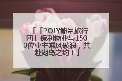 「POLY能量旅行团」保利物业与1500位业主乘风破浪，共赴湖岛之约！