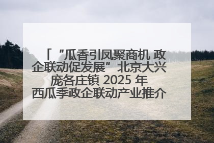 “瓜香引凤聚商机 政企联动促发展”北京大兴庞各庄镇 2025 年西瓜季政企联动产业推介活动圆满举行