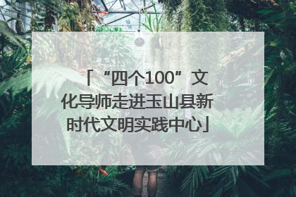 “四个100”文化导师走进玉山县新时代文明实践中心
