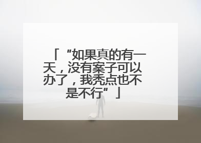 “如果真的有一天，没有案子可以办了，我秃点也不是不行”