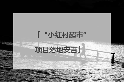 “小红村超市”项目落地安吉