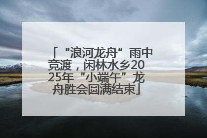 “浪河龙舟”雨中竞渡，闲林水乡2025年“小端午”龙舟胜会圆满结束