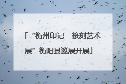 “衡州印记—篆刻艺术展”衡阳县巡展开展