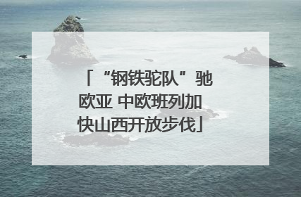 “钢铁驼队”驰欧亚 中欧班列加快山西开放步伐