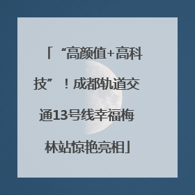 “高颜值+高科技”！成都轨道交通13号线幸福梅林站惊艳亮相