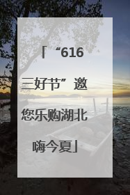 “616三好节”邀您乐购湖北嗨今夏
