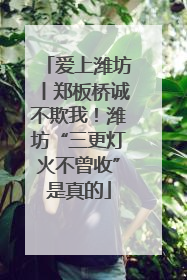 爱上潍坊丨郑板桥诚不欺我！潍坊“三更灯火不曾收”是真的