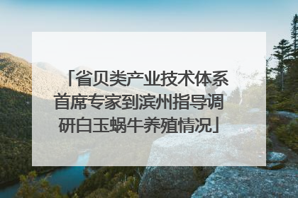 省贝类产业技术体系首席专家到滨州指导调研白玉蜗牛养殖情况