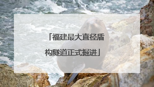 福建最大直径盾构隧道正式掘进
