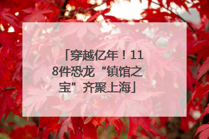 穿越亿年！118件恐龙“镇馆之宝”齐聚上海