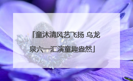 童沐清风艺飞扬 乌龙泉六一汇演童趣盎然