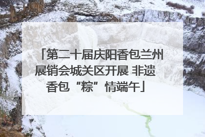 第二十届庆阳香包兰州展销会城关区开展 非遗香包“粽”情端午