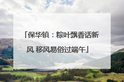 保华镇：粽叶飘香话新风 移风易俗过端午