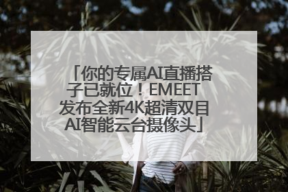 你的专属AI直播搭子已就位！EMEET发布全新4K超清双目AI智能云台摄像头