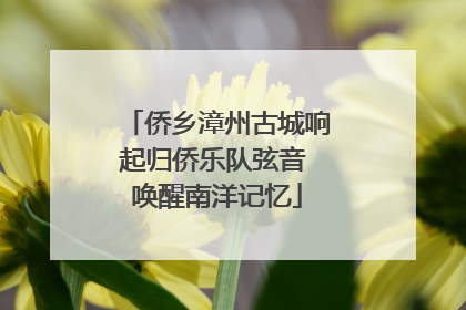 侨乡漳州古城响起归侨乐队弦音 唤醒南洋记忆