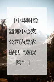 中华财险淄博中心支公司为果农提供“双保险”