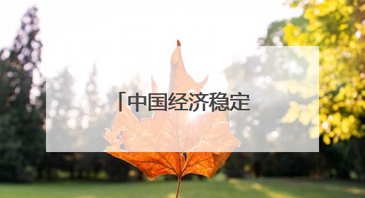 中国经济稳定增长势头没有改变（锐财经）