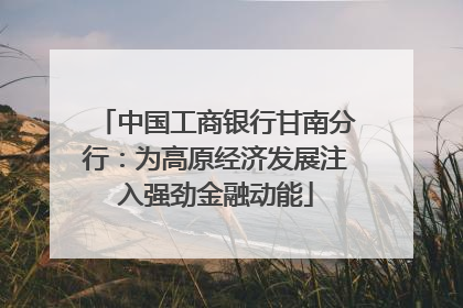 中国工商银行甘南分行：为高原经济发展注入强劲金融动能