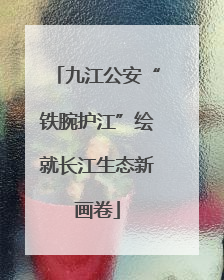 九江公安“铁腕护江”绘就长江生态新画卷