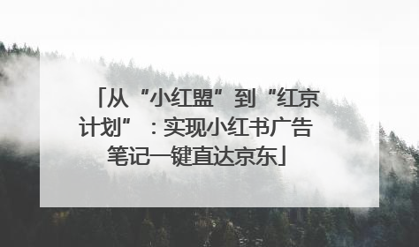从“小红盟”到“红京计划”：实现小红书广告笔记一键直达京东