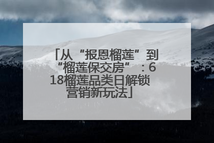 从“报恩榴莲”到“榴莲保交房”：618榴莲品类日解锁营销新玩法