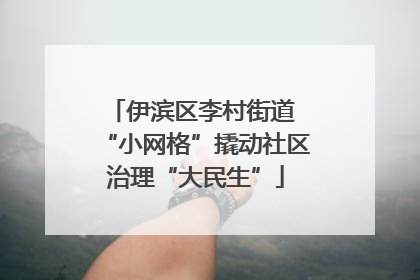 伊滨区李村街道 “小网格”撬动社区治理“大民生”