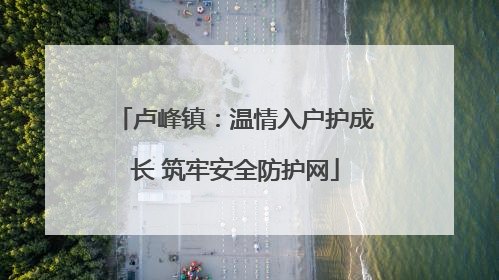 卢峰镇：温情入户护成长 筑牢安全防护网