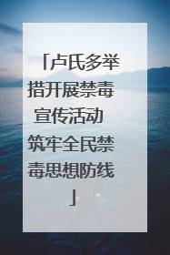 卢氏多举措开展禁毒宣传活动 筑牢全民禁毒思想防线