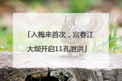 入梅来首次，富春江大坝开启11孔泄洪