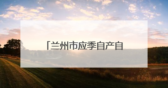 兰州市应季自产自销瓜果摊点开市 共设置424处、2027个临时摊位