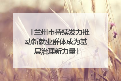兰州市持续发力推动新就业群体成为基层治理新力量
