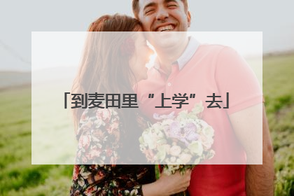 到麦田里“上学”去
