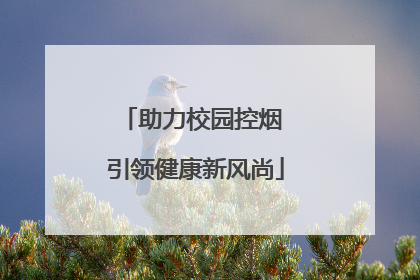 助力校园控烟 引领健康新风尚