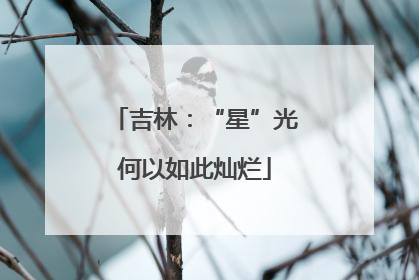 吉林：“星”光何以如此灿烂
