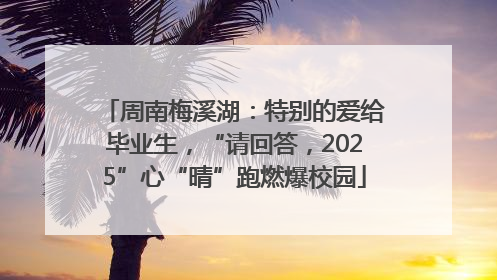 周南梅溪湖：特别的爱给毕业生，“请回答，2025”心“晴”跑燃爆校园