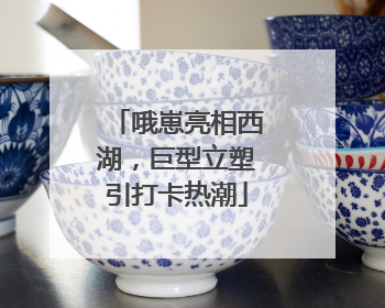 哦崽亮相西湖，巨型立塑引打卡热潮