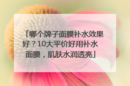 哪个牌子面膜补水效果好？10大平价好用补水面膜，肌肤水润透亮