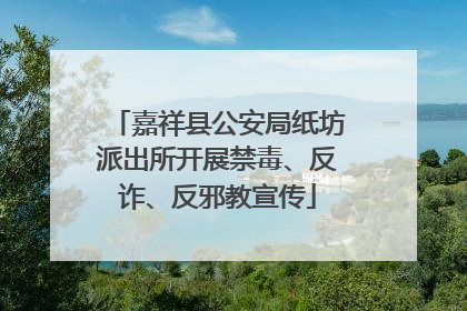 嘉祥县公安局纸坊派出所开展禁毒、反诈、反邪教宣传