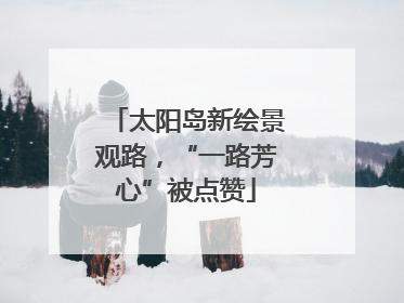 太阳岛新绘景观路，“一路芳心”被点赞