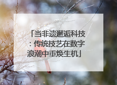 当非遗邂逅科技：传统技艺在数字浪潮中重焕生机
