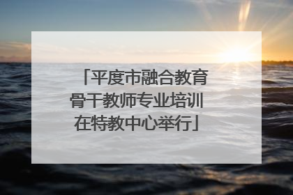 平度市融合教育骨干教师专业培训在特教中心举行