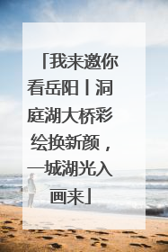 我来邀你看岳阳丨洞庭湖大桥彩绘换新颜，一城湖光入画来