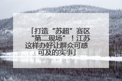 打造“苏超”赛区“第二现场”！江苏这样办好让群众可感可及的实事