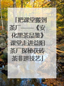 把课堂搬到茶厂——《安化黑茶品鉴》课堂走进益阳茶厂探秘茯砖茶非遗技艺