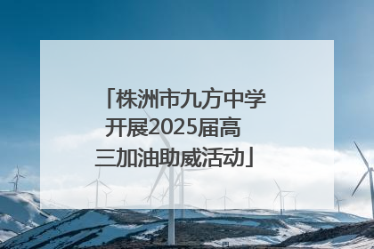 株洲市九方中学开展2025届高三加油助威活动