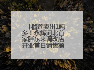 榴莲卖出1吨多！永辉河北首家胖东来调改店开业首日销售额同比增10倍