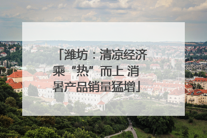 潍坊：清凉经济乘“热”而上 消暑产品销量猛增
